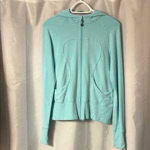 lululemon athletica Light Teal Vintage Hoodie in very good condition size 8